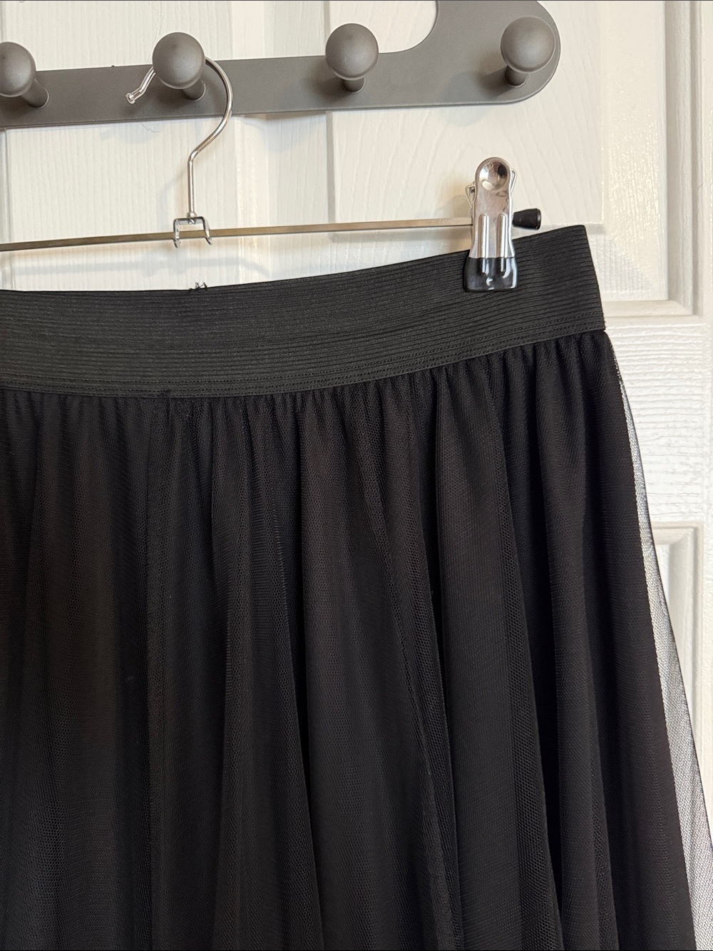 Black Tulle Midi Skirt 🦇 - Picture 3 of 4
